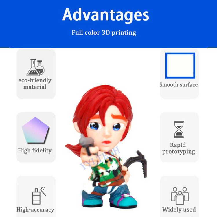Custom full color 3D printing Rapid prototyping met plastic materiaal