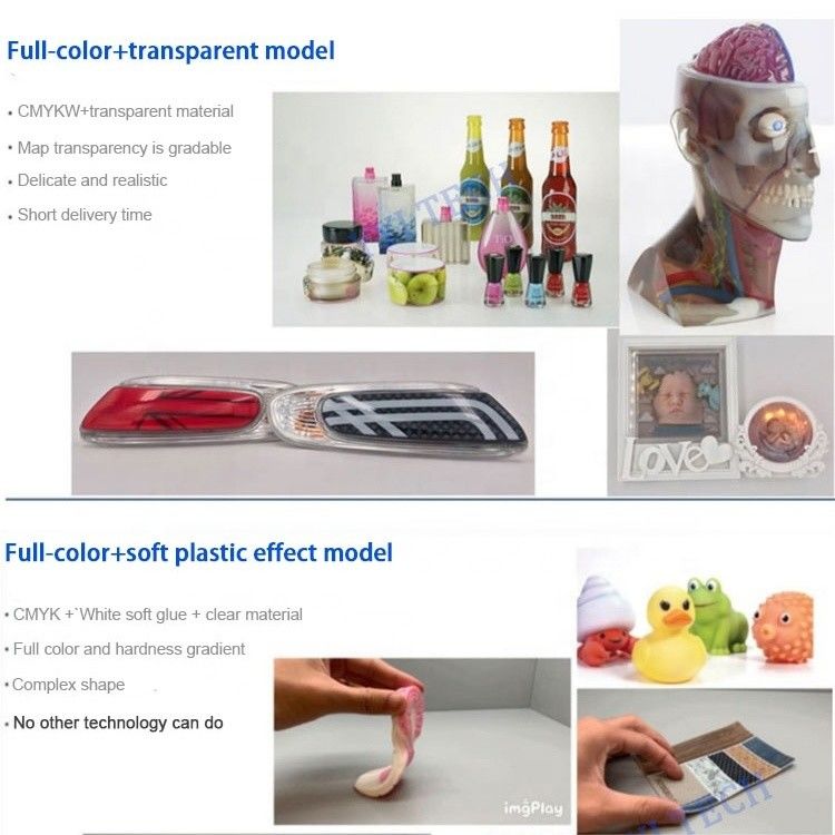 Custom STL Full Color 3D Printing Service Multicolor Hars Printing Eco Friendly