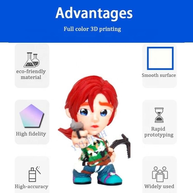 Custom STL Full Color 3D Printing Service Multicolor Hars Printing Eco Friendly