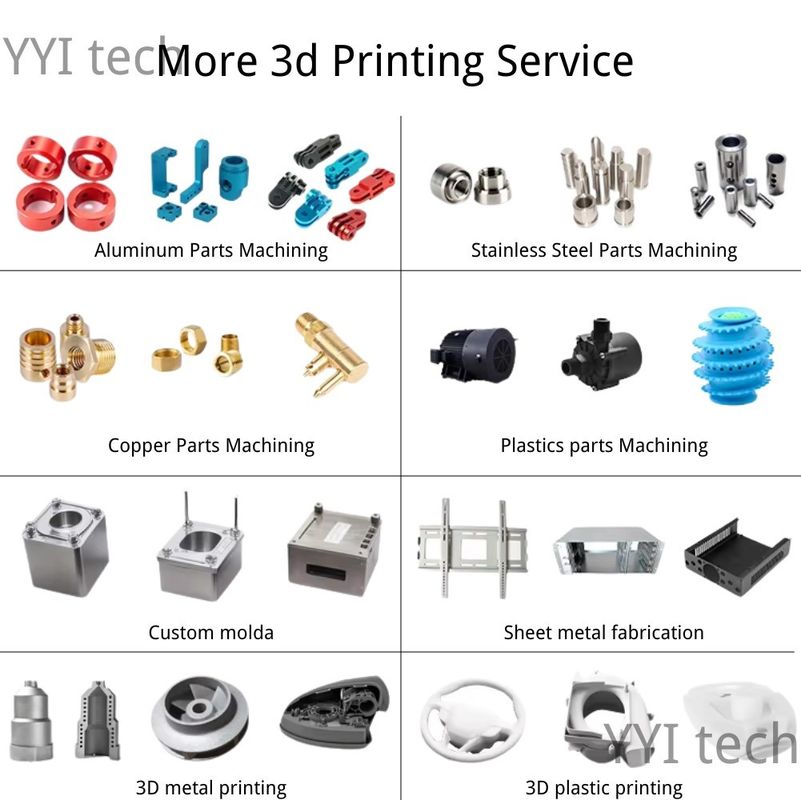 MJF CNC Aluminiumonderdelen Microbewerking voor hoge precisie 3D-metalenprinterservice